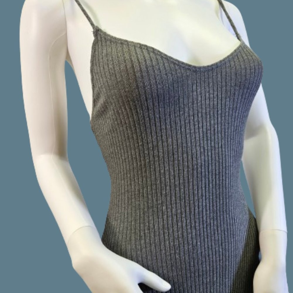 Gray Reformation JEANS Medium High Low Dress